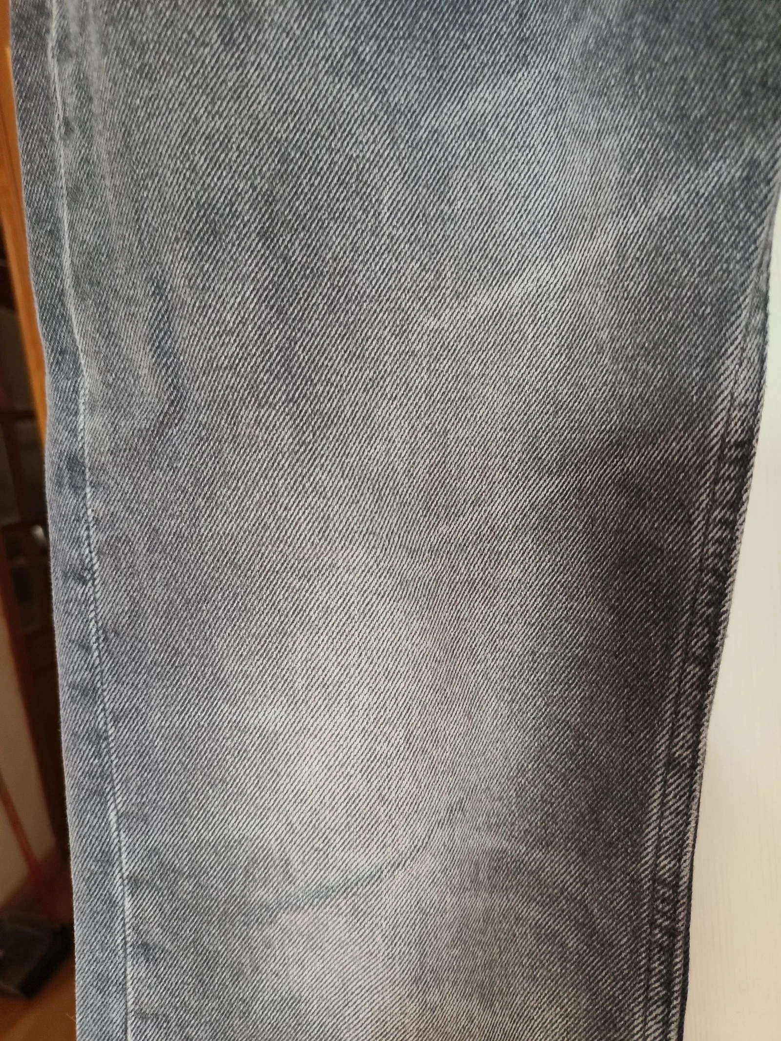 Calça jeans feminina Straight Fit efeito deslavado Zara Tamanho S/36 – photo 6